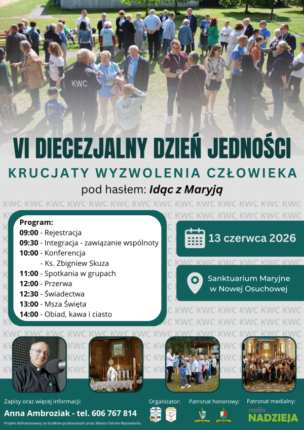 VI Diecezjalny Dzień Jedności Krucjaty Wyzwolenia Człowieka pod hasłem: „Idąc z Maryją”
